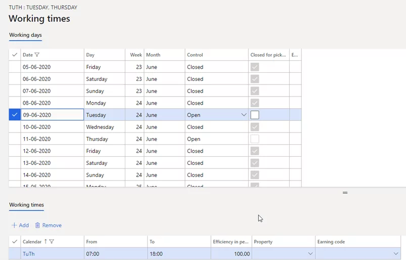 1.1 Styring af afsendelsesdage for salgsordrer i Dynamics 365 for Finance and Operations
