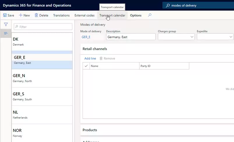 1.3 Styring af afsendelsesdage for salgsordrer i Dynamics 365 for Finance and Operations